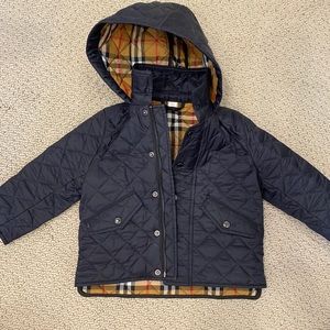 Burberry toddler coat with hood